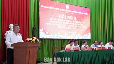 Expectations for developing Buon Ma Thuot ward stem from practical action programs.