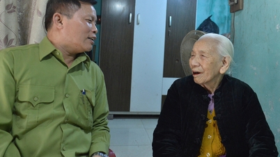 En 104 år gammel velger i Hanoi velger å avgi stemmen sin med stokk på valgdagen.