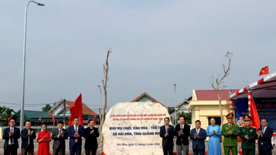 Quang Ninh: A comuna de Hai Hoa inaugura projetos para celebrar o Dia Nacional.