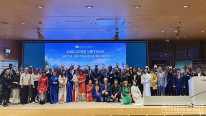 Vietnam Airlines promotes trade in the European market.
