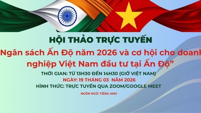Nous vous invitons à participer au séminaire en ligne sur le thème « Budget de l’Inde 2026 et opportunités d’investissement pour les entreprises vietnamiennes en Inde ».