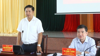 Le secrétaire provincial du Parti, Luong Nguyen Minh Triet, travaille avec le conseil de gestion de la zone économique de Phu Yen.