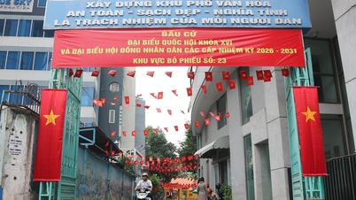 Ho Chi Minh City is adorned with flags and flowers ahead of election day.