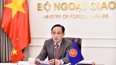 Minister Le Hoai Trung nahm am Sondertreffen der ASEAN-Außenminister zur Lage im Nahen Osten teil.