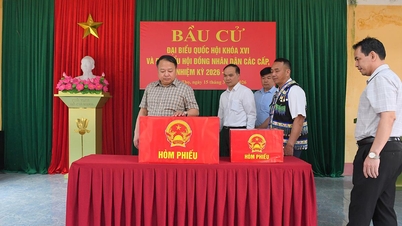 Předseda provinčního lidového výboru Phan Huy Ngoc kontroluje přípravy na volby v provincii.