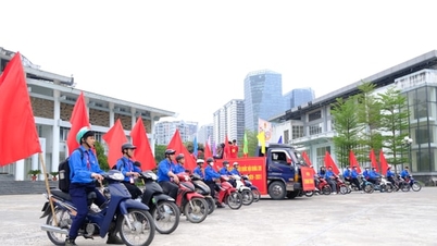 A Thanh Xuan kerület fiataljai kampányt indítanak a választások népszerűsítése érdekében.