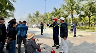 Latihan kemahiran tindak balas insiden untuk pemilik kapal dan anak kapal di Teluk Ha Long dan Teluk Bai Tu Long.