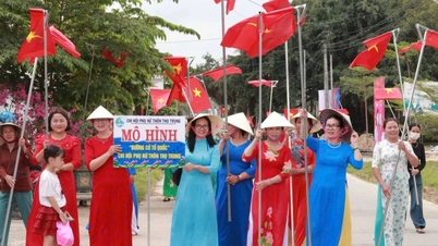 As mulheres em Quang Ngai estão participando ativamente das atividades que antecedem o dia da eleição.