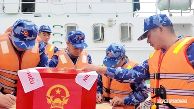 The weather in the Hai Phong area was favorable on election day, March 15th.