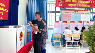 Cử tri xã Phước Hậu nô nức đi bầu cử