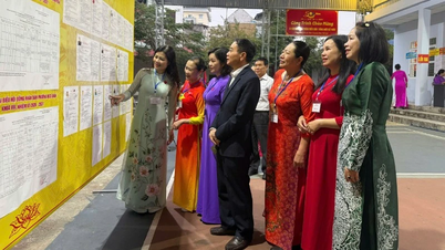 Cử tri Thái Nguyên nô nức đi bầu cử