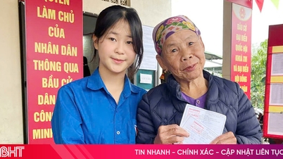 Belia Ha Tinh aktif menyokong proses pilihan raya.