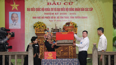 Nationale feestdagviering in het revolutionaire thuisland Tuyen Quang.