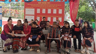Komuniti etnik di Kampung Budaya dan Pelancongan Etnik Vietnam telah menyertai "Festival Kebangsaan".