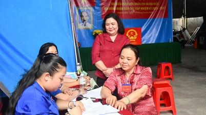 សមមិត្ត ហូ ធី ហ្វាង អៀន បានវាយតម្លៃខ្ពស់ចំពោះការងាររៀបចំការបោះឆ្នោតនៅតាមមូលដ្ឋាននានា។