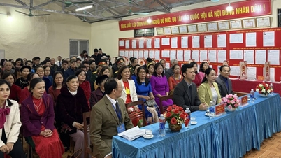 Ministrul adjunct al minorităților etnice și religiei, Nong Thi Ha, a participat la ceremonia de deschidere și și-a exprimat votul la secția de votare nr. 2, districtul Tan Giang.