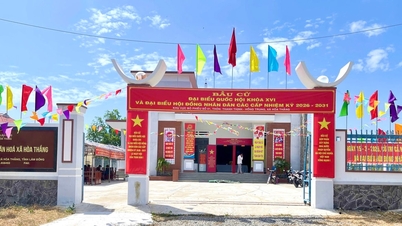 Sebilangan besar pengundi di Hoa Thang telah mengambil bahagian dalam pilihan raya itu.