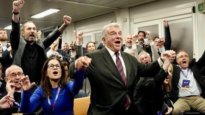 Til tross for kontroversene ble Laporta gjenvalgt som president i Barca.