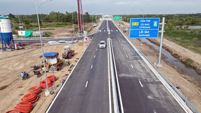 Trânsito temporariamente suspenso no trecho Hau Giang - Ca Mau da via expressa.