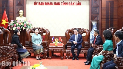 Ketua Komite Rakyat Provinsi Dak Lak, Ta Anh Tuan, melakukan kunjungan kehormatan ke Konsulat Jenderal Republik Demokratik Rakyat Laos.