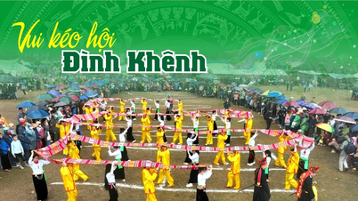 Glad sammankomst på Dinh Khenh