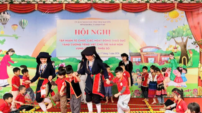 Menciptakan lingkungan untuk meningkatkan kemampuan berbahasa Vietnam bagi anak-anak di daerah minoritas etnis.