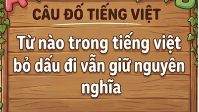 คำภาษาเวียดนามคำใดที่ยังคงความหมายเดิมแม้ไม่มีเครื่องหมายกำกับเสียง?