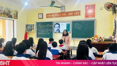 Muitas escolas em Ha Tinh organizaram atividades temáticas sobre o Secretário-Geral Ha Huy Tap.