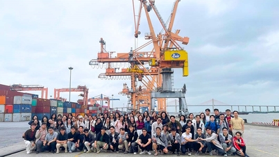 Porto de Hai Phong – um campo de treinamento prático para estudantes de logística nacionais e internacionais.