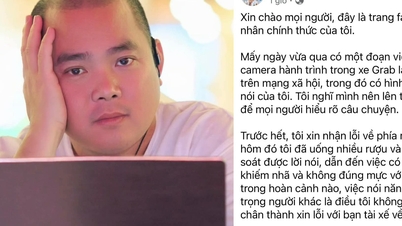 Resumen del incidente en el que el músico Minh Khang se emborrachó, perdió el control y discutió con el conductor.
