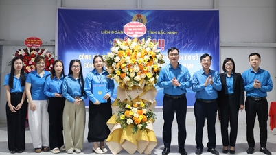 Bac Ninh: Bekendmaking van het besluit om een ​​vakbond op lokaal niveau op te richten binnen een bedrijf.