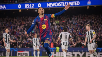 Barcelona besegrade Newcastle och tog sig till kvartsfinal i Champions League.