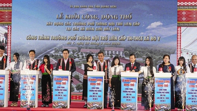 Construction begins on 5 boarding schools in the border area of ​​Quang Ngai, with a total investment of over 1,100 billion VND.