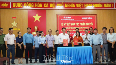 Xã Phước Hà ký kết phối hợp tuyên truyền với Báo và Phát thanh, Truyền hình Khánh Hòa