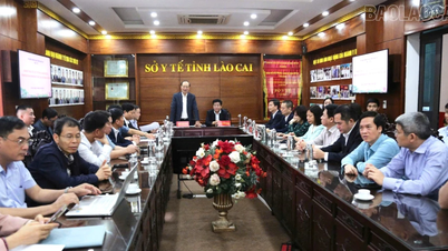 Het ministerie van Volksgezondheid van Thai Nguyen bestudeert en wisselt ervaringen uit over de ontwikkeling van de gezondheidszorg met de provincie Lao Cai.