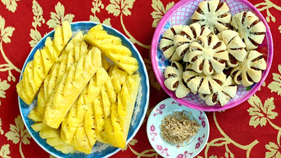 Sweet and fragrant pineapple cake from Cau Duc.