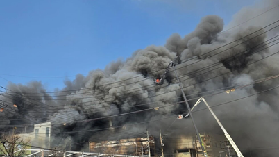 Major fire at a factory in South Korea leaves dozens injured.