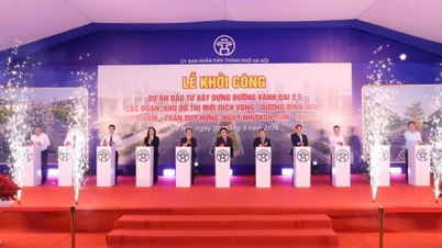 Hanoi memulakan pembinaan projek Jalan Lingkaran 2.5 yang melalui tiga wad.