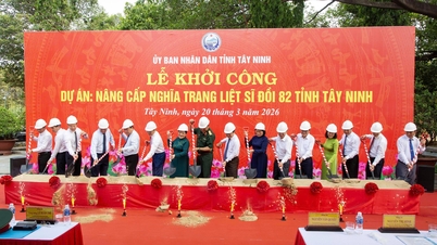 Construction begins on the upgrade project for the Hill 82 Martyrs' Cemetery in Tay Ninh province.