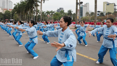 Casi 3.000 ancianos de Hanói establecieron un récord al realizar danzas con abanicos para promover la salud.