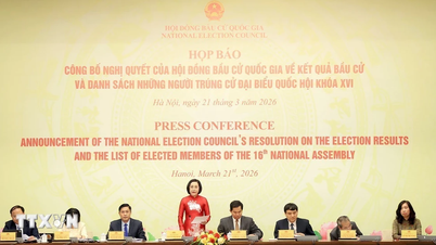 Konferensi pers mengumumkan hasil pemilihan: Tingkat partisipasi pemilih tertinggi sepanjang sejarah.