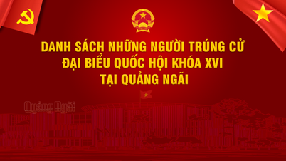 A Quang Ngai-i 16. Nemzetgyűlés megválasztott képviselőinek listája