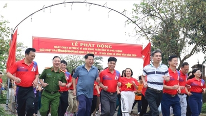 600 athletes from Hong Van commune participated in the launching ceremony of the Hanoi Moi running race.