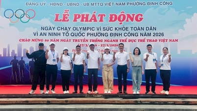 Dinh Cong kerület: Élénk olimpiai futónap a közegészségügyért - A nemzetbiztonságért