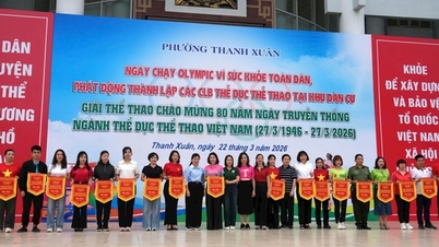 Kelurahan Thanh Xuan mempromosikan semangat olahraga dan kebugaran fisik di antara seluruh warga.
