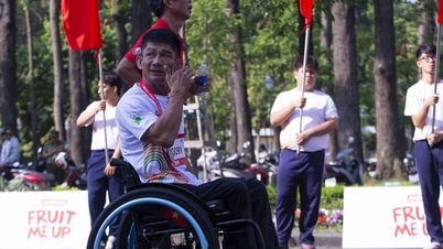 A captivating moment at the Olympic Run for Public Health Day.