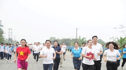La carrera olímpica de la comuna de Hung Dao de 2026 fue un evento muy animado.