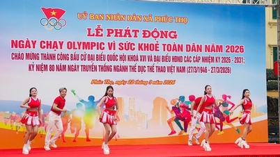 Phuc Tho est en pleine effervescence à l'occasion de la course olympique organisée pour la Journée de la santé publique.