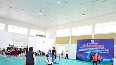 Het badmintontoernooi voor de jeugd in de gemeente Chuong Duong biedt een speelveld voor gemeenschapszin.
