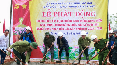 Xã Bát Xát và Bảo Thắng ra quân làm đường giao thông nông thôn